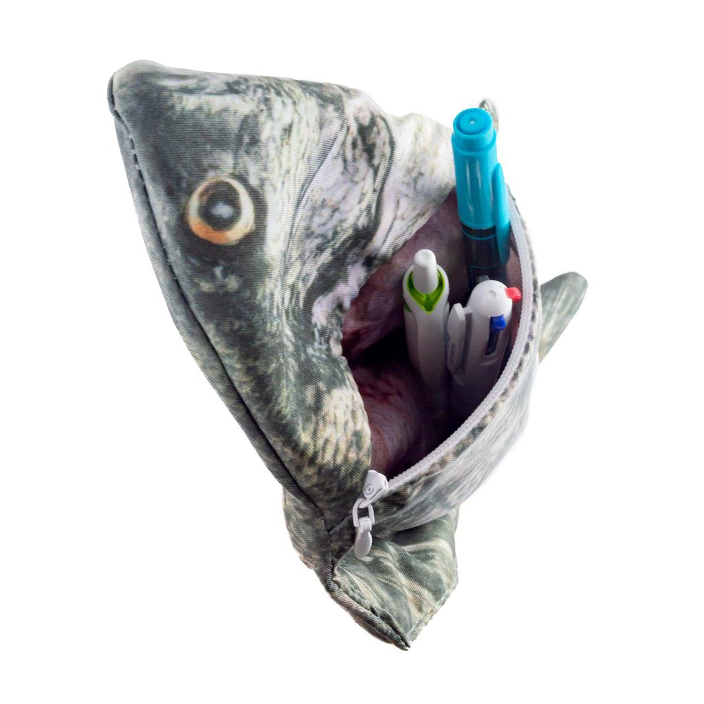 Olerud Fishing Tackle Accessory Pencil Black Porgy Fish-Shaped Pouch, Case, Case, (ga100001a02n0)