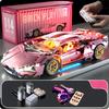 1:14 Rosa Sportwagen RC Spielzeugauto Bausteine Spielzeug Geburtstagsgeschenk MOC Sportwagenmodell (1314+ Partikel)