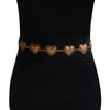 Vintage Women Waist Belt Female Metallic Love-Heart Chain Tassel Belts Women Decorative Metal Body Jewelry