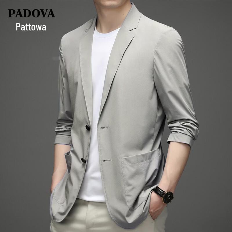 Patora Men s Ice Silk Lightweight Sun Protection Business Blazer 190A