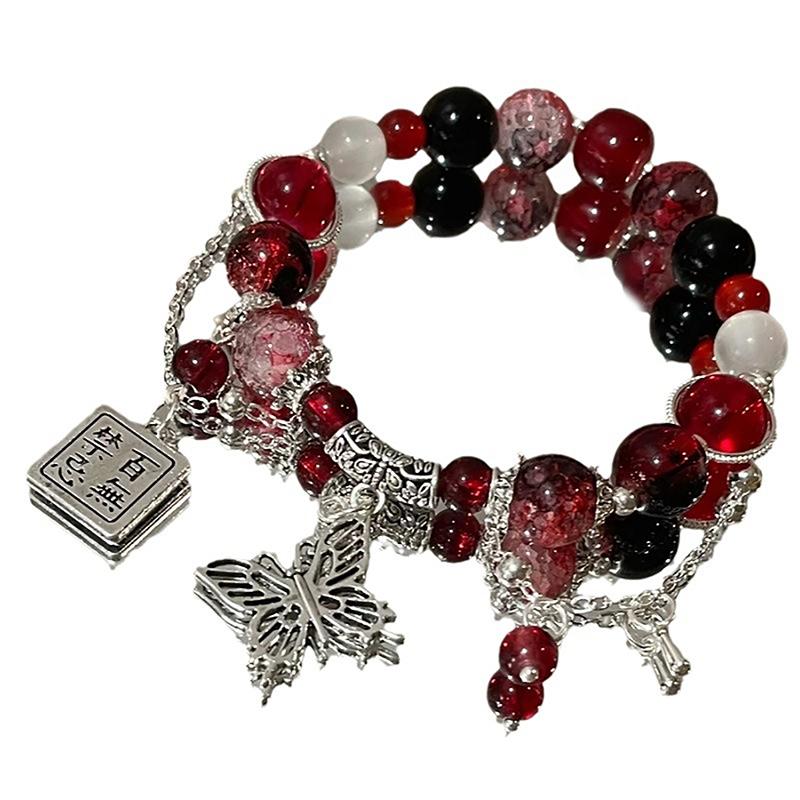 

Аниме Tian Guan Ci Fu Браслет Xie Lian Heaven s Official S Blessing Beads Chain Butterfly Подвеска Браслет Косплей Ювелирные изделия Подарок