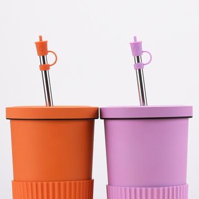 Tappo di paglia sigillante in silicone Tappo antipolvere riutilizzabile Tappi per cartoni animati Suggerimenti Copri vestito Tazza da cucina Accessori fai da te