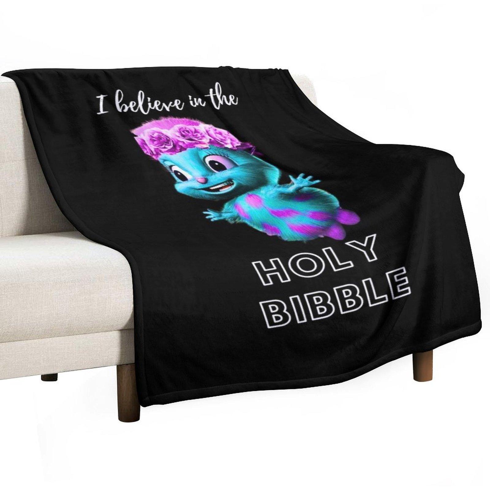 The holy Bibble Throw Blanket Furry halloween Soft Beds for winter Blankets 30x40in