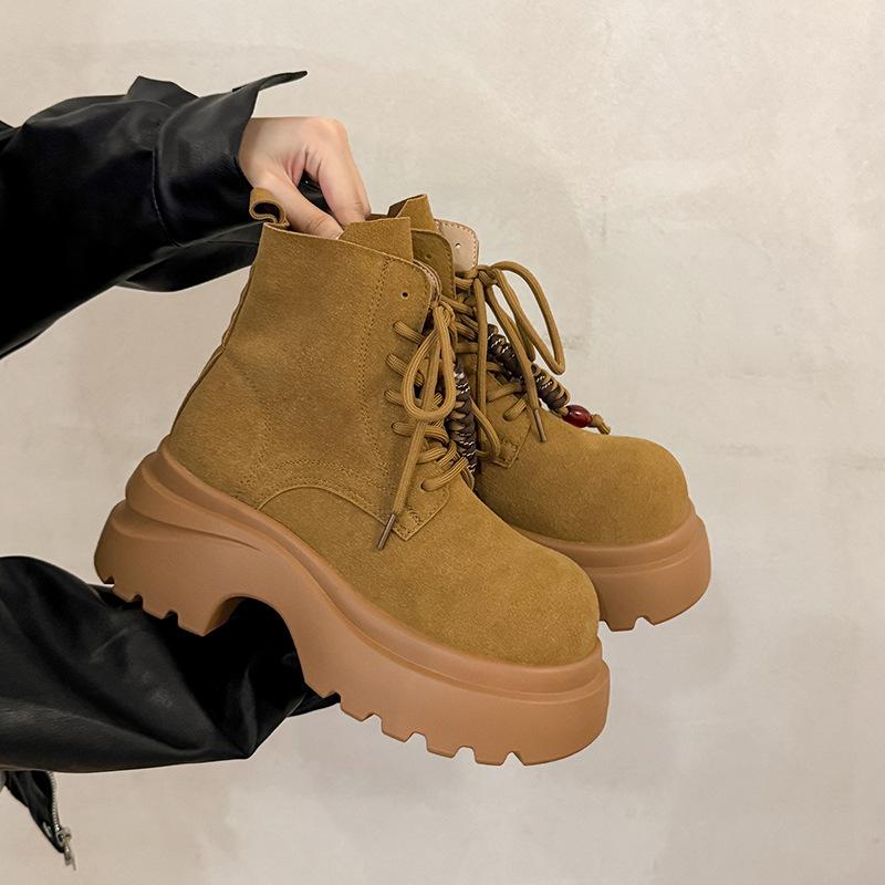 

Британский стиль женская мода поддержка свода стопы толстая подошва удобная амортизация износостойкие нескользящие повседневные спортивные ботинки Мартин 35