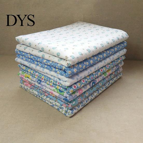 7 Piezas/Set Tela para Acolchar Flor Paraguas Estampado DIY Costura Artesanal Tela de Algodón