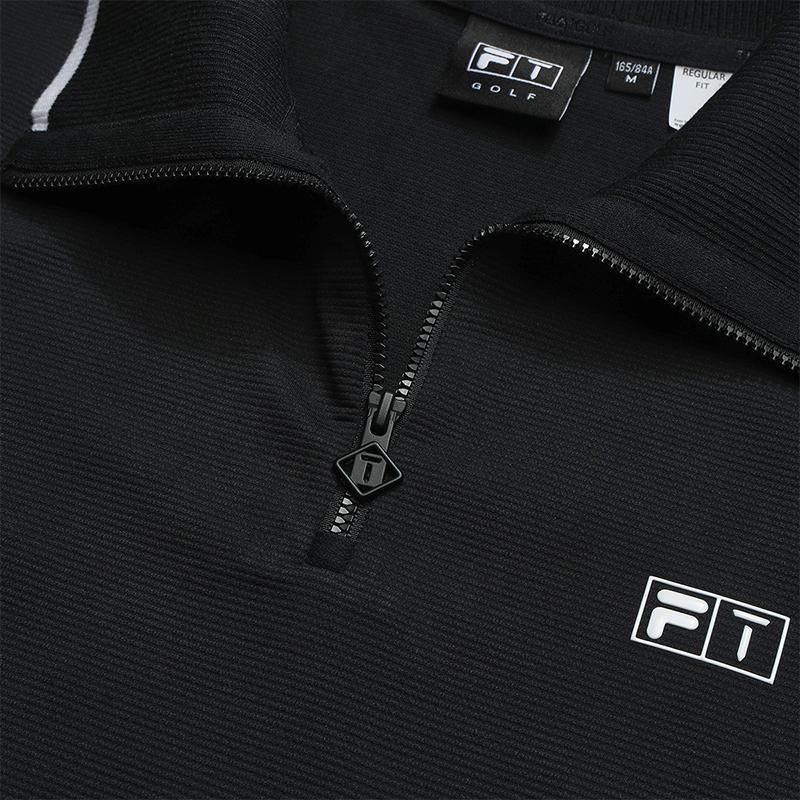 FILA Golf Series Simple Fashion Sports Comfortable Short Sleeve Polo Shirt Women tops Deep-Black A11W615105FBK