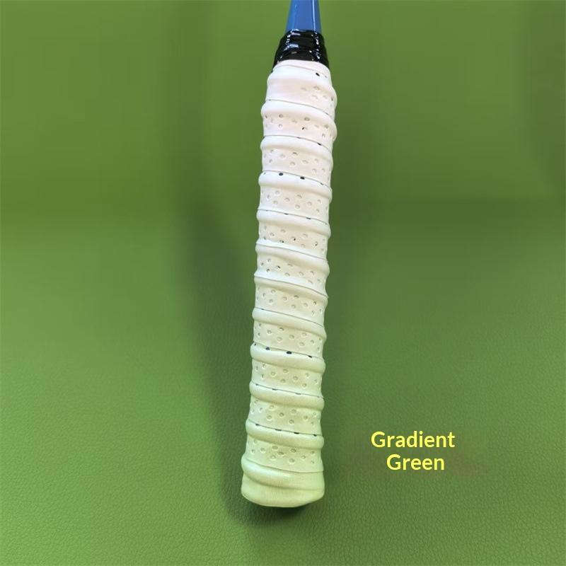 Gradient Color Badminton Racket Handle Belt Perforated Two Tone Non Slip Breathable Racket Handle Grip A2