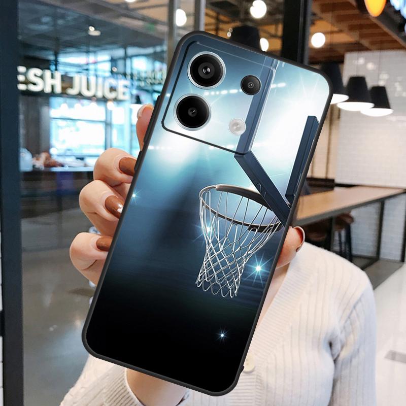 Basketball Basket Case For Xiaomi Redmi Note 13 Pro 10 11 12 14 15 Pro Plus Redmi 15C 14C 10C 12C 13C 15 Cover