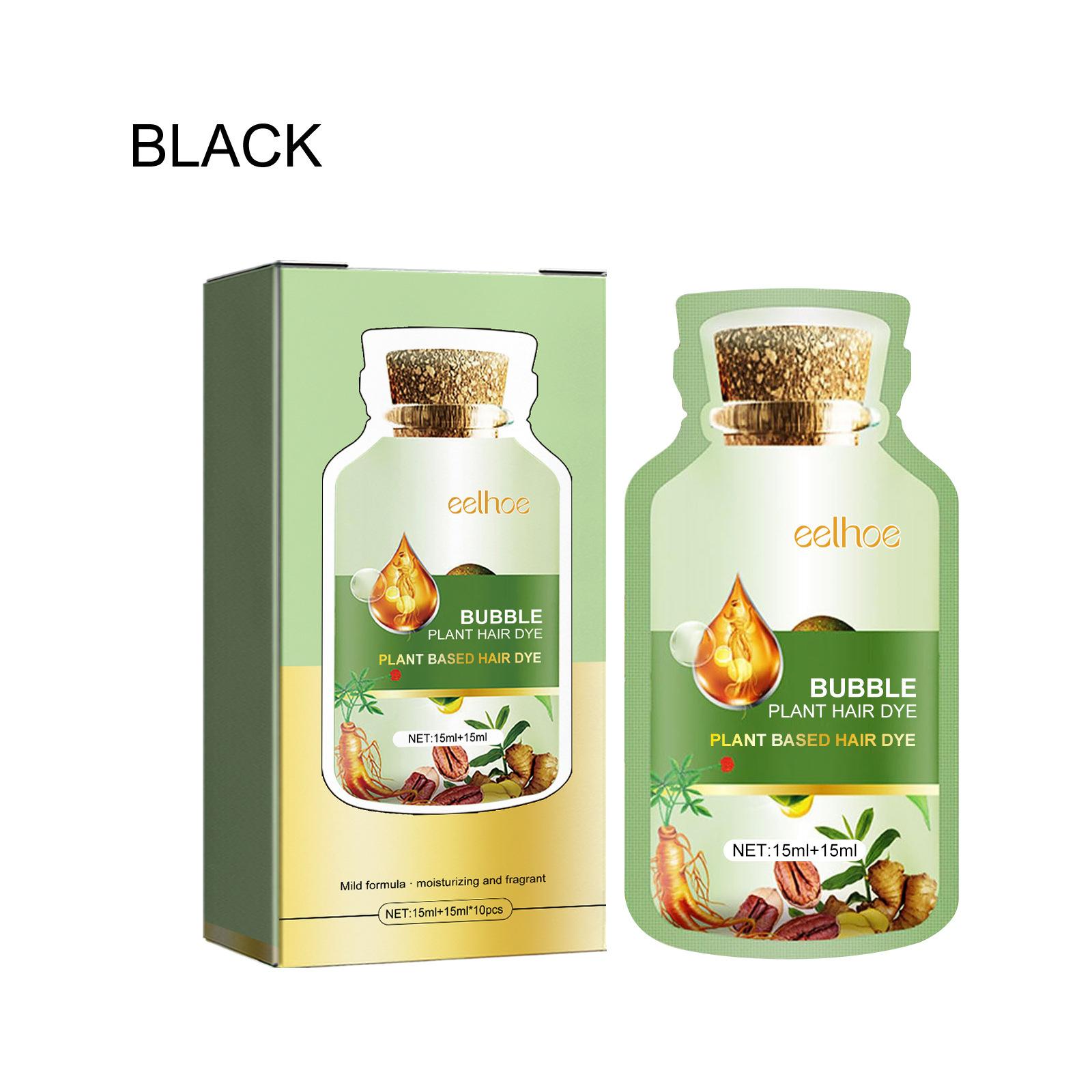 

EELHOE одноразовая пузырьковая краска для волос, уход за волосами, воск для укладки волос, красочная одноразовая формовочная паста, крем-краска для волос, гель для волос, краска для волос, автомобиль Black