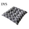 Warm Dining Chair Cushion Square Plush with Ties, Buffalo Check Plaid Seat Cushion, High Resilience Fiber Fluffy Non Slip Pad for Office Collapse Desk