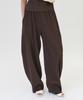 Peulojegteuweibeu Pleated Round Banding Pants [Brown]