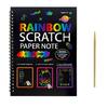 Portable Scratch Drawing Book Built in Colorful Pattern Twin Coil Binding Doodling Book for Children Adult Art Drawing