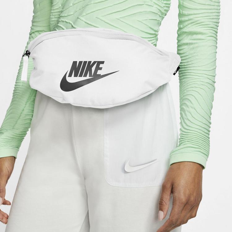 New Nike Heritage Polyester Crossbody Bag Sling Bag Fanny Pack Regular Unisex White BA5750-100