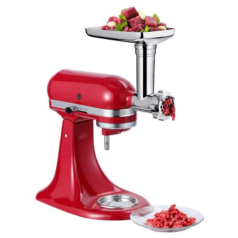 Metal Food Grinder Attachment for KitchenAid Stand Mixers Sausage Stuffer Meat Grinder Food Processor Attachment