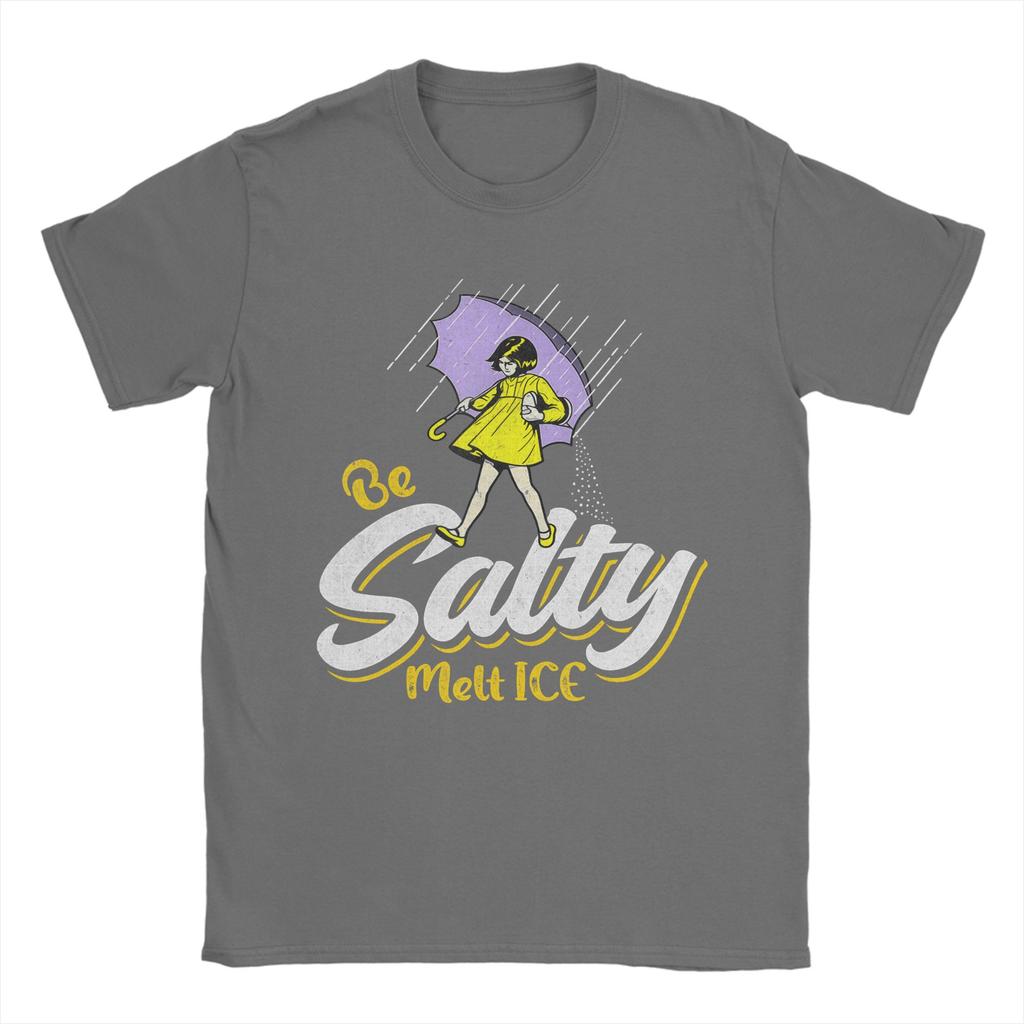 Oversized T Shirt Beach Be Salty Melt ICE  Fashion TShirts  Cotton Tshirt for Couple Y2K Funny Wholesale Short Sleeve Top Tees