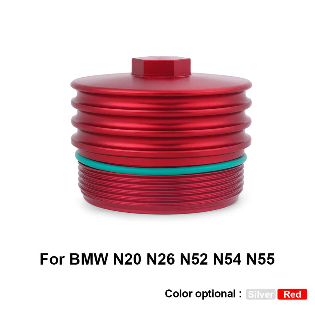 Oil Filter Cover Cap Shell Forged Aluminum Alloy Filter Housing For N20 N26 N52 N54 N55 Car Engine Parts