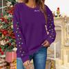 Women Tops Women's Long Sleeve Sweatshirt Casual Crewneck Loose Fit Pollover Fleece Tops