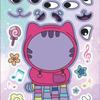 6Sheets Gabby'S Dollhouse Make A Face Puzzle Stickers Cartoon Parent-Child Interactive Puzzle Ledger Diy Face Stickers