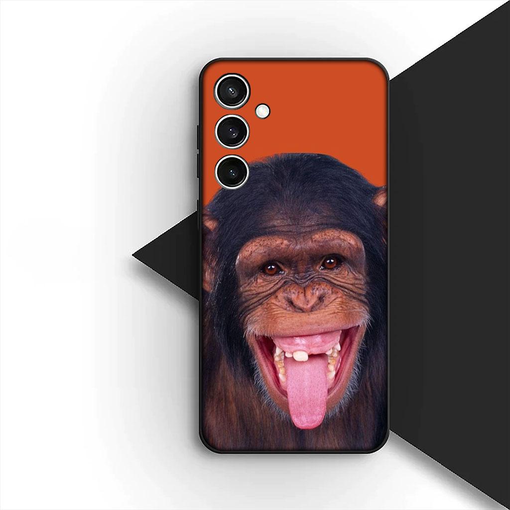 Casing Phone Cover for Samsung Galaxy S25 S24 S23 FE Ultra Plus S7 Edge S25+ S23+ A56 5G Case Monkey Gorilla Ape Baby Animal
