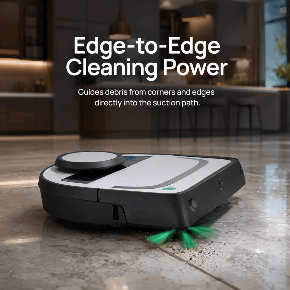 2PCS 5-Arm Vacuum Floor Brush Vacuum Cleaner Brush for Vorwerk Kobold VR200 Robot Vacuum
