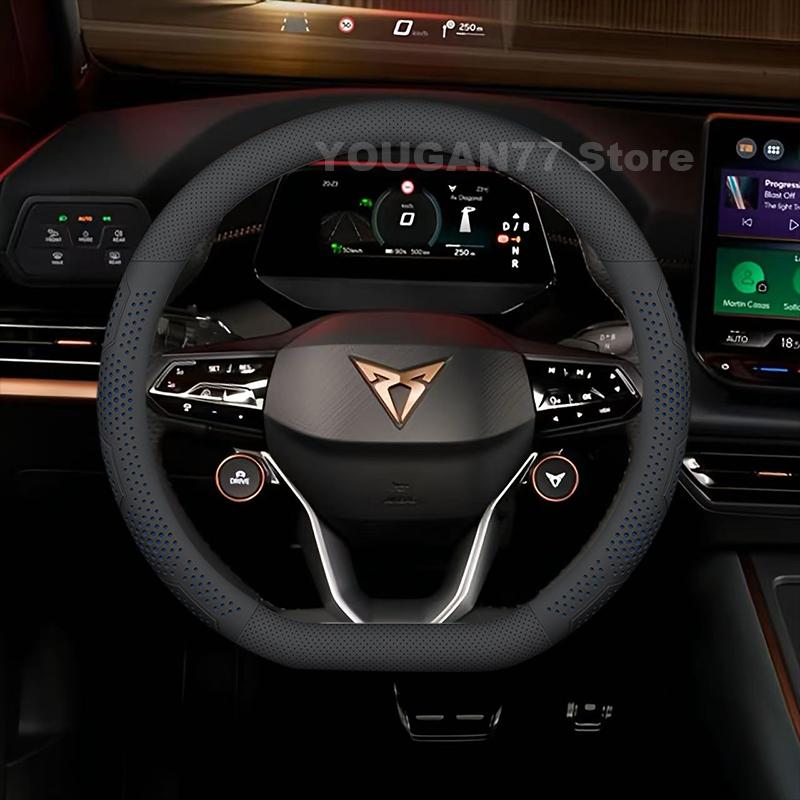 Leather Car Steering Wheel Cover For Cupra Born VZ 2025 2022-2024 Ultra Thin Auto Interior Cupra Formentor 2025 Accessories