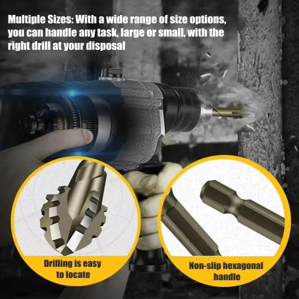 High-Four-edged 14/7Pcs 3-12mm Masonry Drill Bits Concrete Drill Bit Set Tungsten Carbide Tip Work with Concrete Stone Carbide