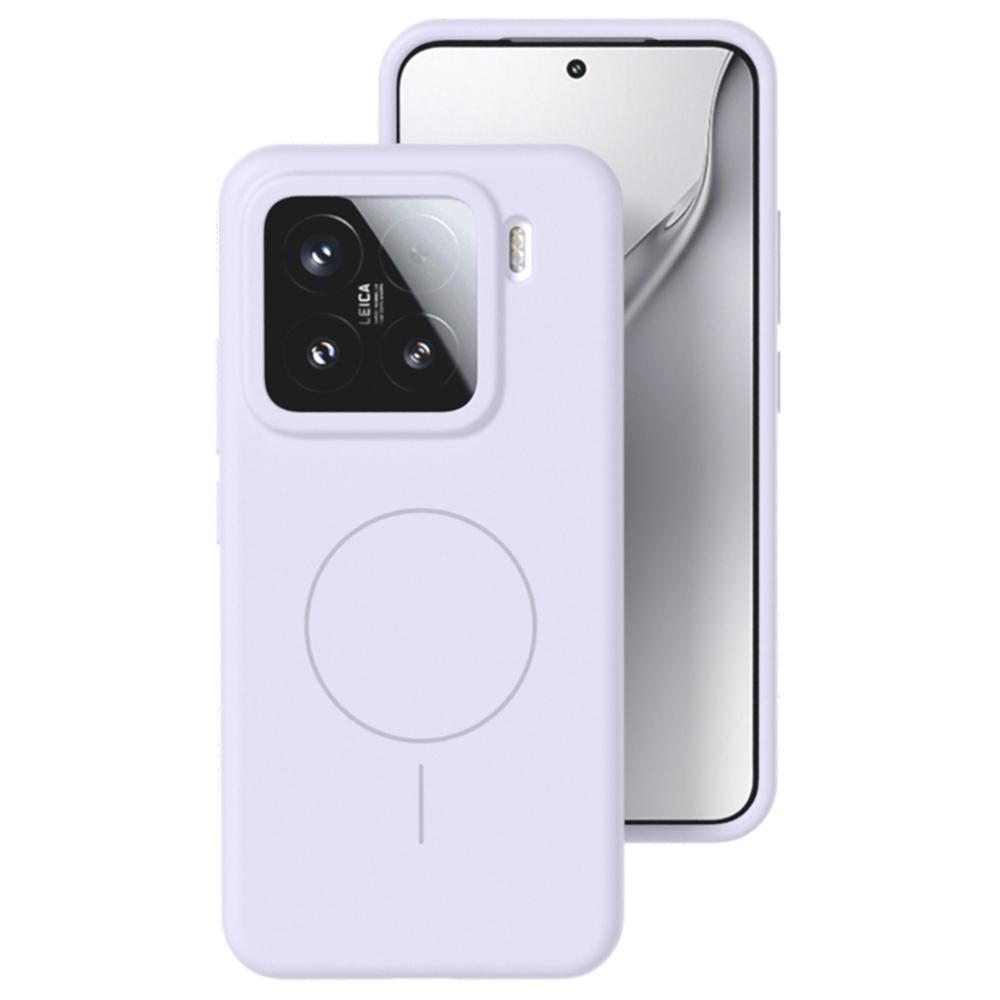 

For Xiaomi 14 Pro Liquid Silicone Case Compatible with MagSafe Skin-Touch Phone Cover Purple