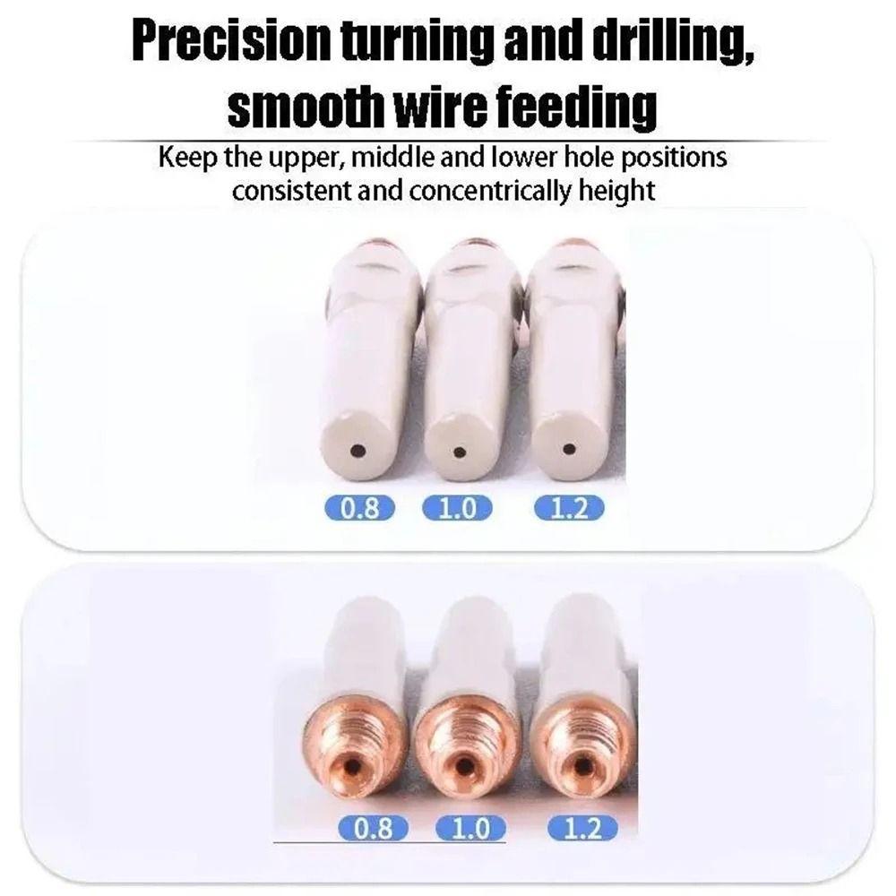 1Pcs 0.8/1.0/1.2mm Welding Contact Tips Coating Protect Welding Tool Parts Durable MIG Nozzle Tip