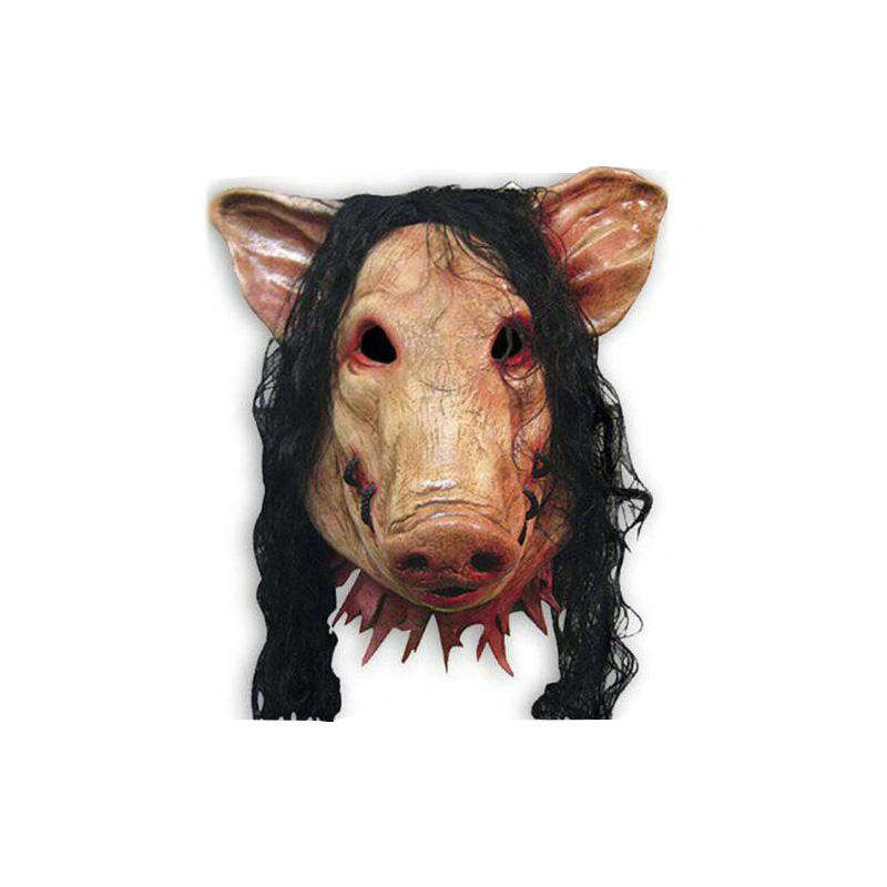

Cosplay Creepy Halloween Animal Prop Latex Party Unisex Scary Pig Head Maskhair