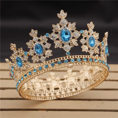 Corona da sposa di lusso, tiara e corone da sposa, gioielli per capelli da regina, diadema di cristallo, copricapo da ballo, accessorio per la testa, concorso