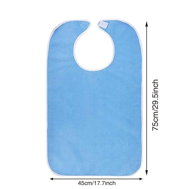 1PC anti-fouling eating cloth adjustable with pocket to pick up food cross-border elderly care eating auxiliary rehabilitation bib