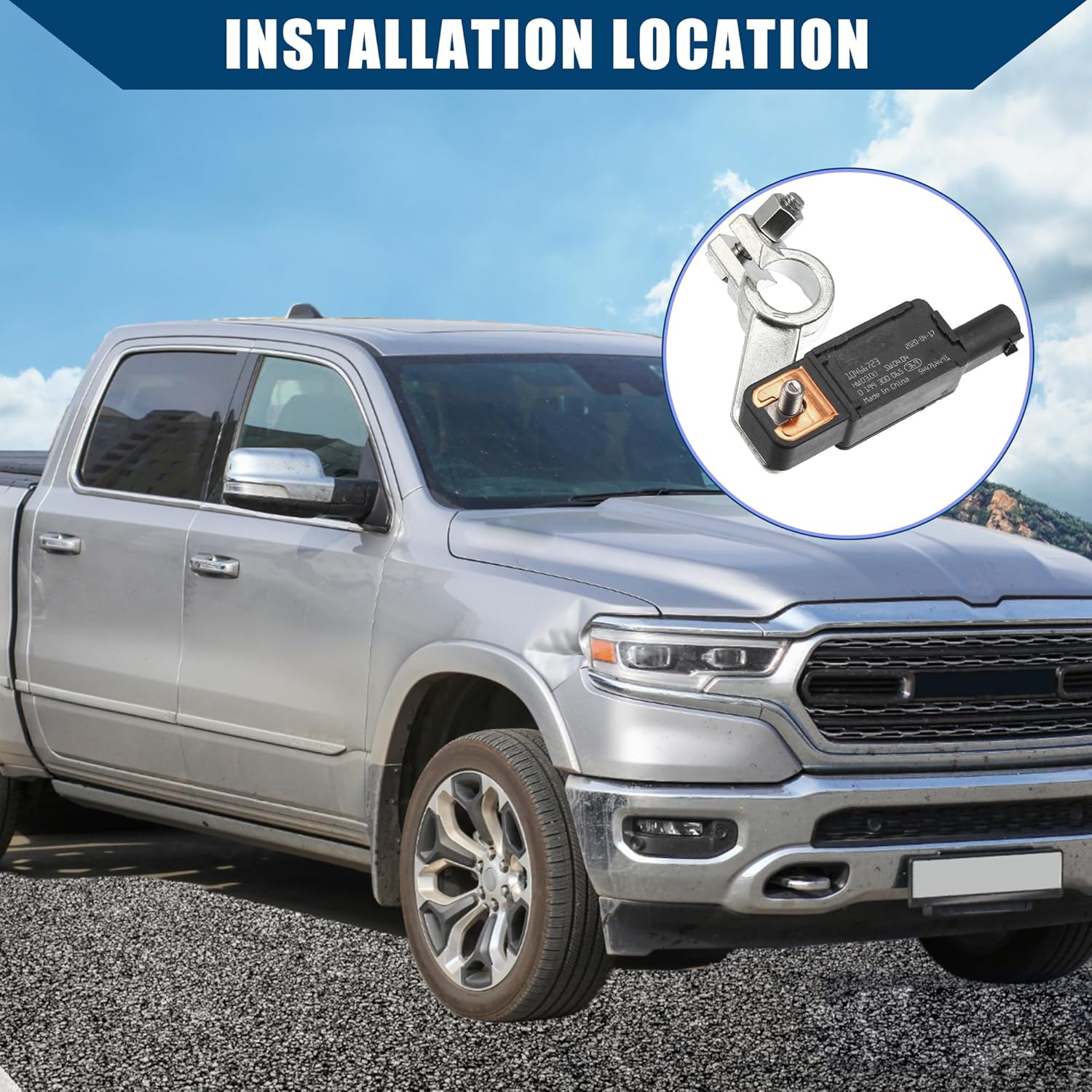 

No.68318616AC / Battery Current Sensor for Chrysler Pacifica 2019-2022 for Jeep Compass 2018-2022 / Front Battery Voltage Temperature Sensor/Durable
