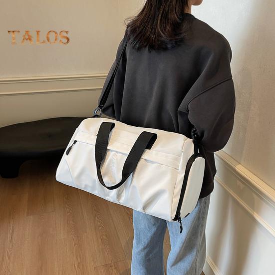 Small Duffel Bag for Sports Gym Bag with Shoe And Wet Clothes Compartment Waterproof Carry-on Travel Bag for Women And Men Weekend Getaway