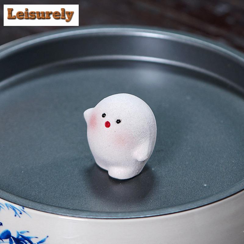 Yixing Zisha Little Dumpling Tea Pet Boutique Tea Games Tea Figurine Play Toys Tea Statue Ornaments Can Be Raised Decoration