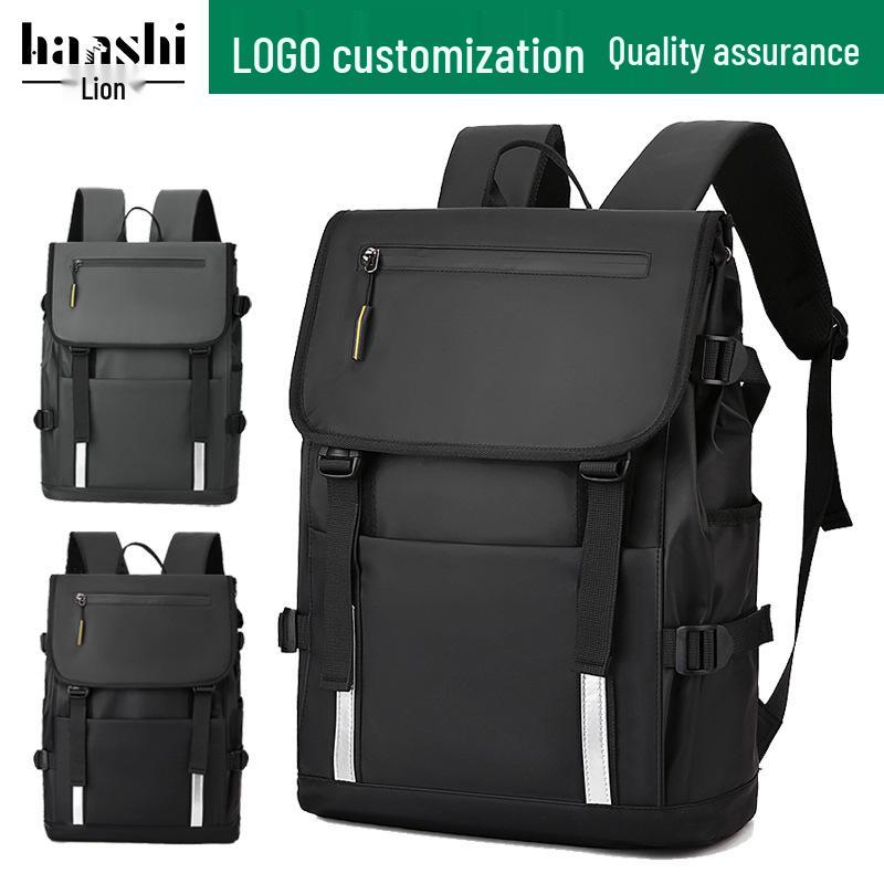 

High-End Fashion Travel Backpack: Waterproof Nylon, Unisex Design for Business & Casual Use сірий колір