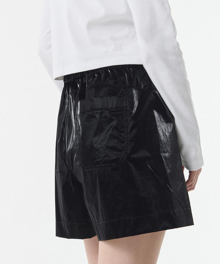 MUSINSA STANDARD WOMAN Women'S Shiny Banding Shorts [Black]
