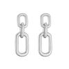 HECHENG,Creative Gold Color Geometric Irregular Hammered Earrings Vintage Twisted Hoop Earrings Set for Women Zircon