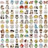 50/100PCS Animal Emotional Support Funny MEME Stickers DIY Phone Guitar Laptop Notebook Suitcase Cup Waterproof Decals Sticker
