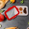 2Pcs Food Preservation Trays Reusable Food Storage Container with Lid Vacuum Sealed Stackable Tray for Picnic Travel