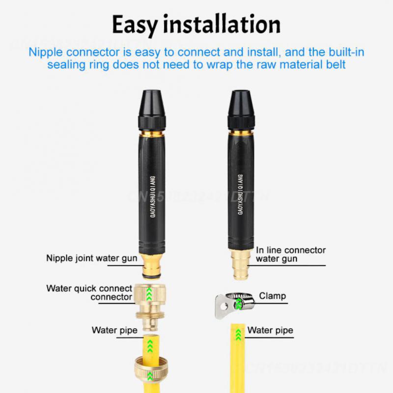 5/10/20PCS High Pressure Sprinkler Multifunction Aluminum Alloy Spray Nozzle Water Gun Car Accessories Connector Sprinkler