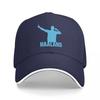 HAALAND SILHOUETTE BASEBALL CAP BLACK WITH BLUE LOGO SPORTS FAN ACCESSORY Unisex AND Women FIT FOR FOOTBALL ENTHUSIASTS
