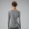 Women's One-Shoulder Yoga Cardigan T-Shirt, Body-Concealing, Casual Sportswear for Pilates.