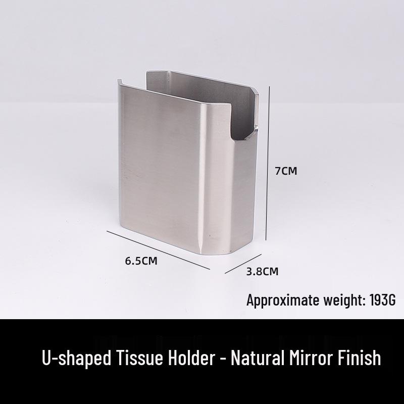 U-shaped Minimalist Napkin Holder for Dining Table, Vertical Paper Towel Holder for Restaurants, Coffee Shops, Hotels, and Western Dining.