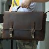 Ebay Leather Men'S Bag Retro First-Layer Cowhide Shoulder Crossbody 15.6-Inch Computer Business Bag
