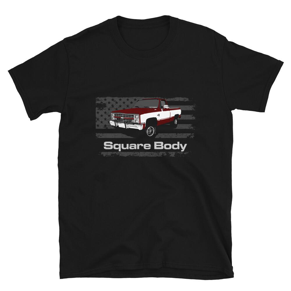1987 Chevy K10 Silverado Square Body Vintage Pickup Truck T-Shirt XXXL