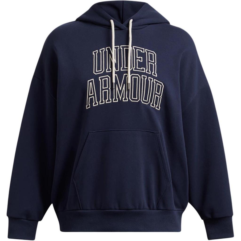 Under Armour Heavyweight Terry Oversized Hoodie Women Hoodies Midnight-Navy 1386494-410