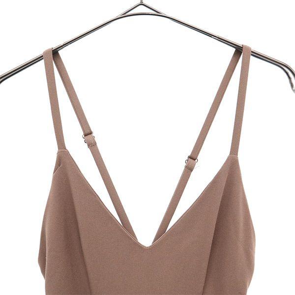 SNIDEL Mermaid Waist Belt Cami One Piece Brown SWFO214059 Women Used