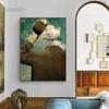 Rene Magritte Classic Artwork Posters and Prints Vintage Pictures Surrealism Abstract Wall Art Canvas Painting for Living Room