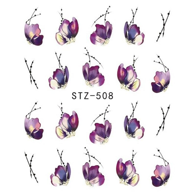 5 ark Water Transfer Nail Stickers Leopard Print Decals Animal Watermark Polish Wraps Tips Negle Art Decorations STZ846