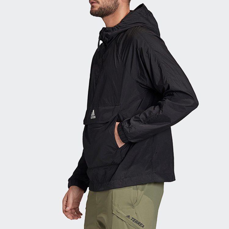 adidas Jackets Men's Black Hooded Moderate Other FI0620